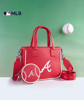 MLB Atlanta Braves Team Tote with Baseball Coin Pouch